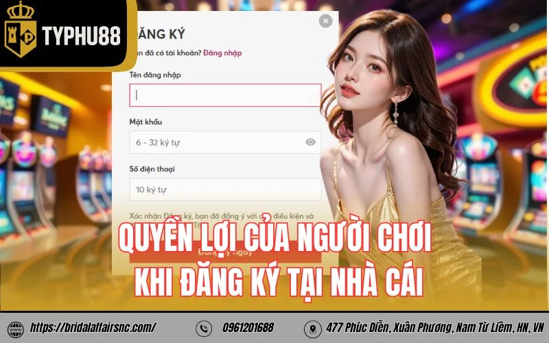 Quyền lợi của anh em khi đăng ký tại nhà cái